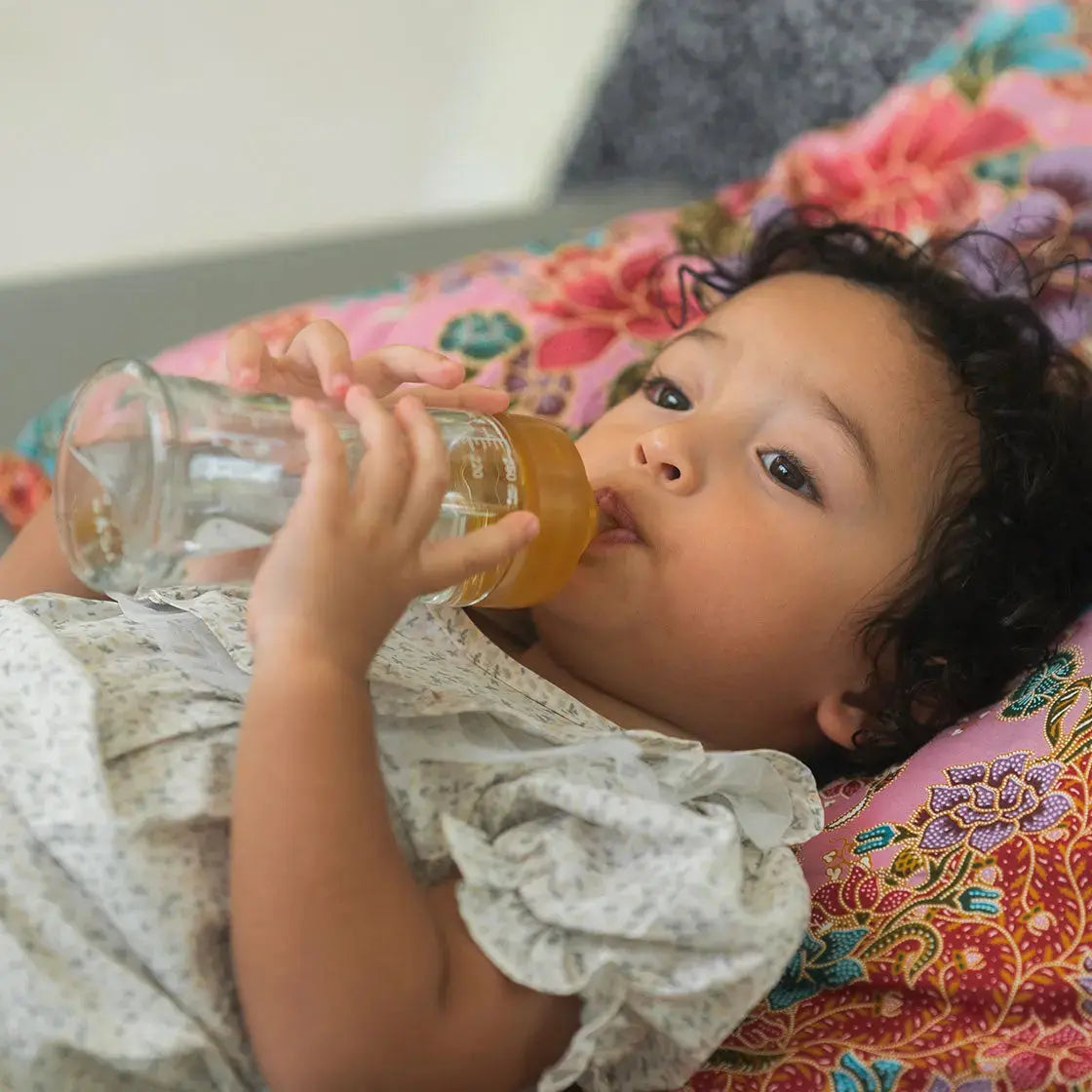 Lot de 2 biberons sans plastique HEVEA - 150ml - Lilinappy