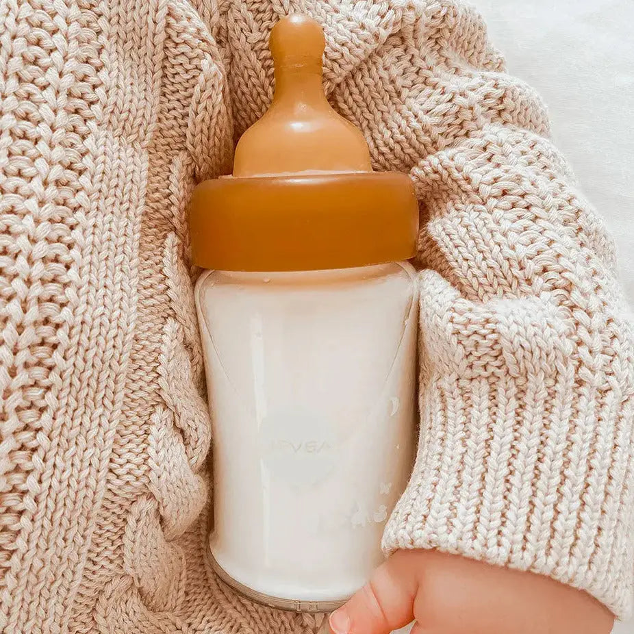 Lot de 2 biberons sans plastique HEVEA - 150ml - Lilinappy