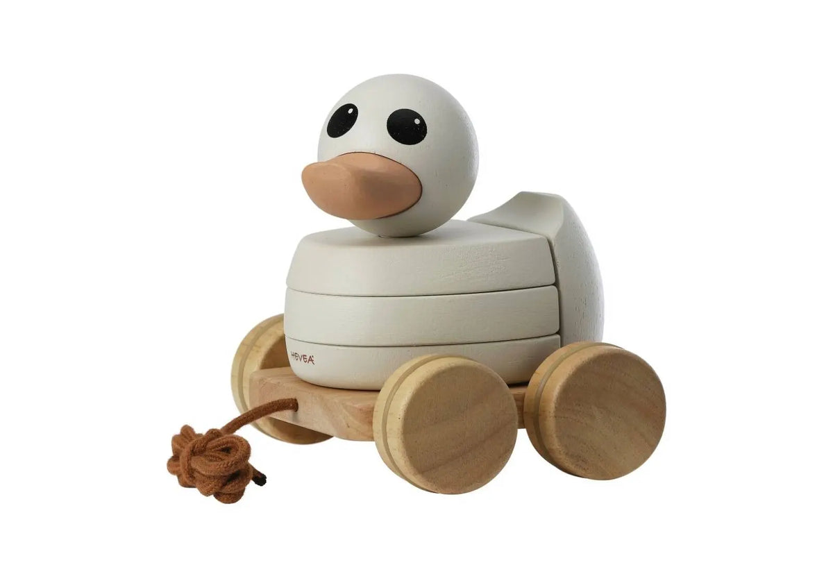 Canard à empiler et à tirer en bois d'hévéa Kawan Hevea