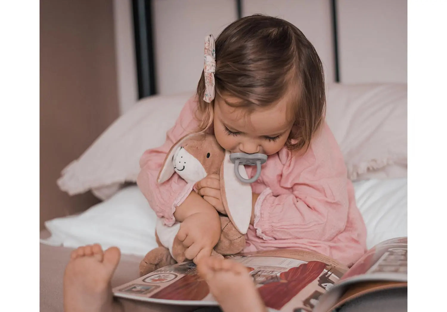 2 tétines en caoutchouc naturel Hévéa - White et Grey 3/36 mois - Lilinappy