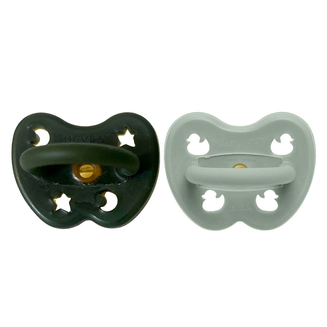 2 tétines en caoutchouc naturel Hévéa - Moss Veil 3/36 mois