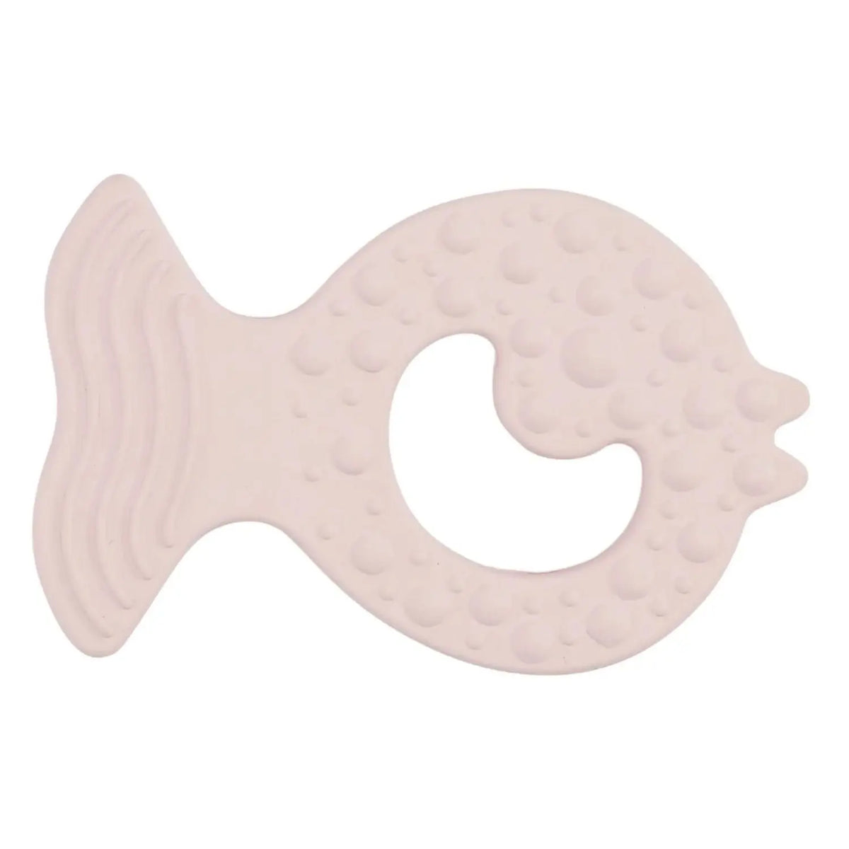 Jouet de dentition poisson en caoutchouc naturel HEVEA – Rose