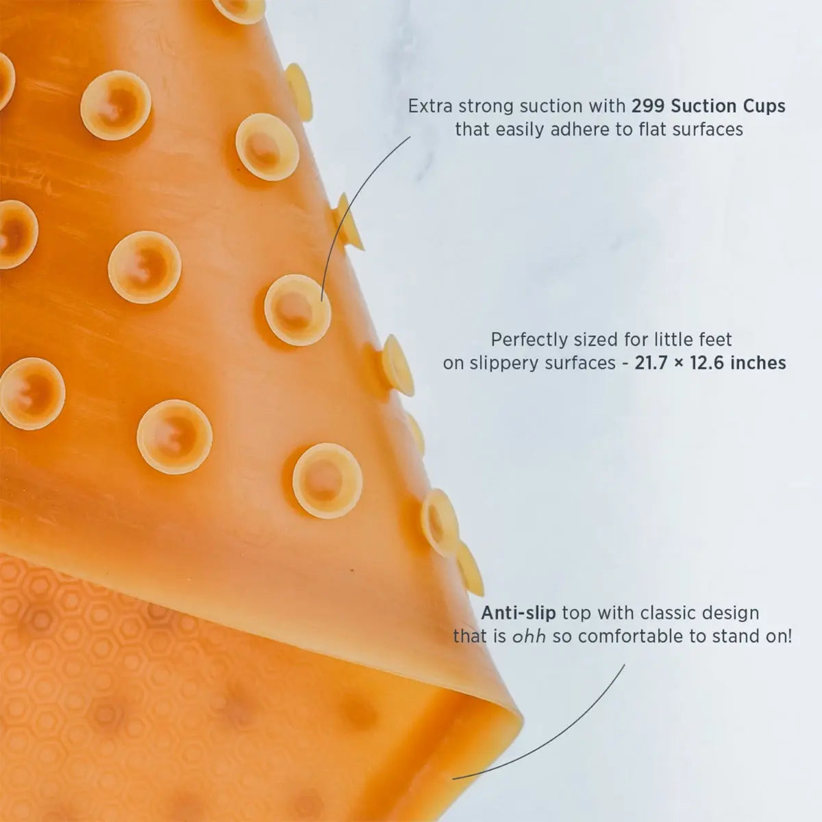 Tapis de bain en caoutchouc Hevea - Naturel - Lilinappy