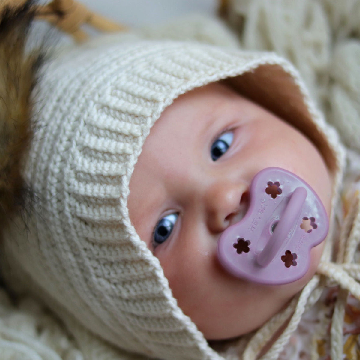 2 tétines en caoutchouc naturel Hévéa - Twilight frost 3/36 mois