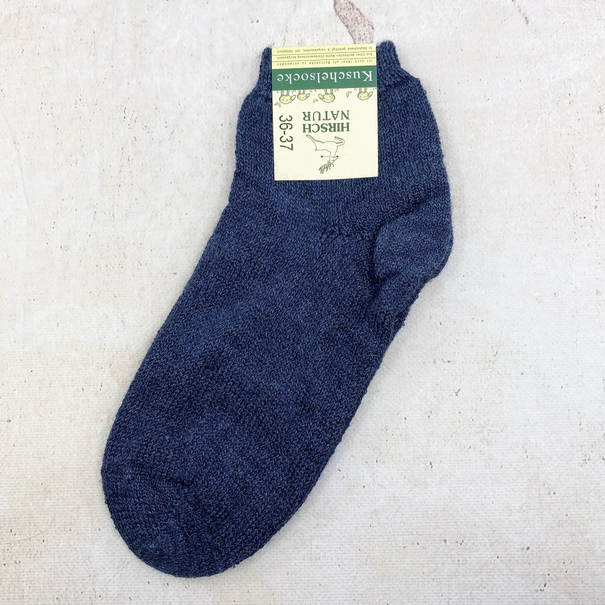 Chaussettes adulte laine et soie EliaYoga Hirsch Natur