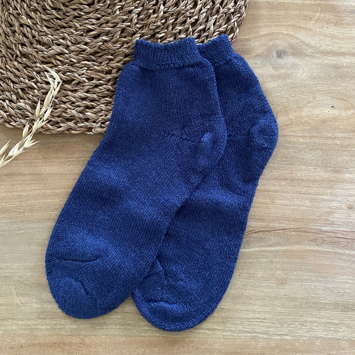 Chaussettes adulte laine et soie EliaYoga Hirsch Natur