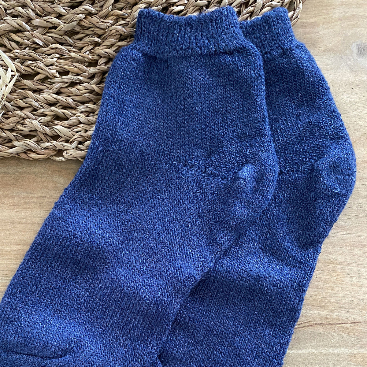Chaussettes adulte laine et soie EliaYoga Hirsch Natur