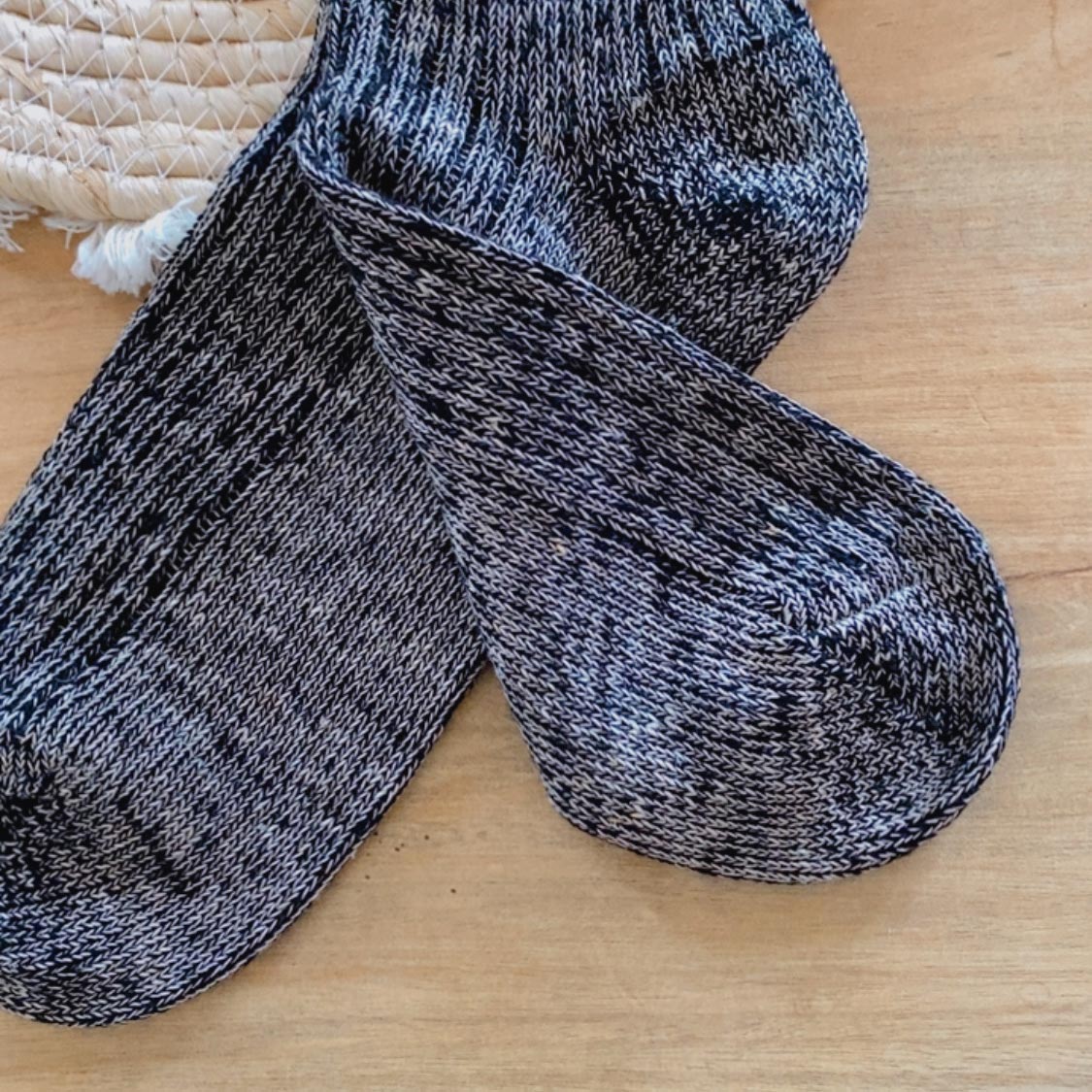 Chaussettes adultes Coton bio et lin Hirsch Natur