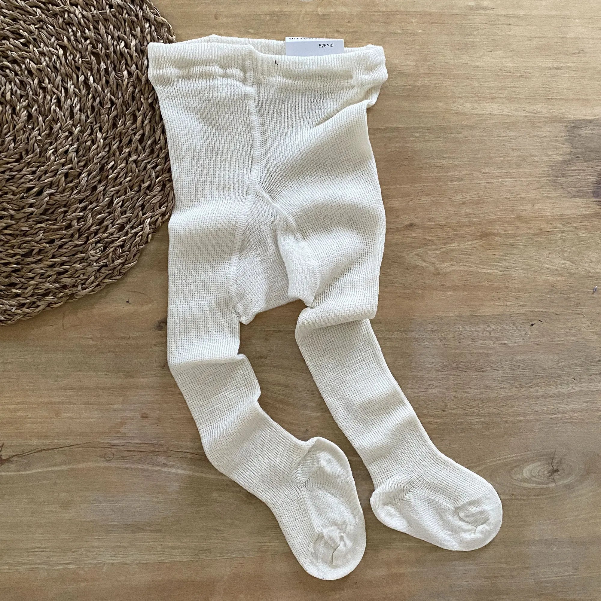 Collant en laine mérinos bio Hirsch Natur – Naturel