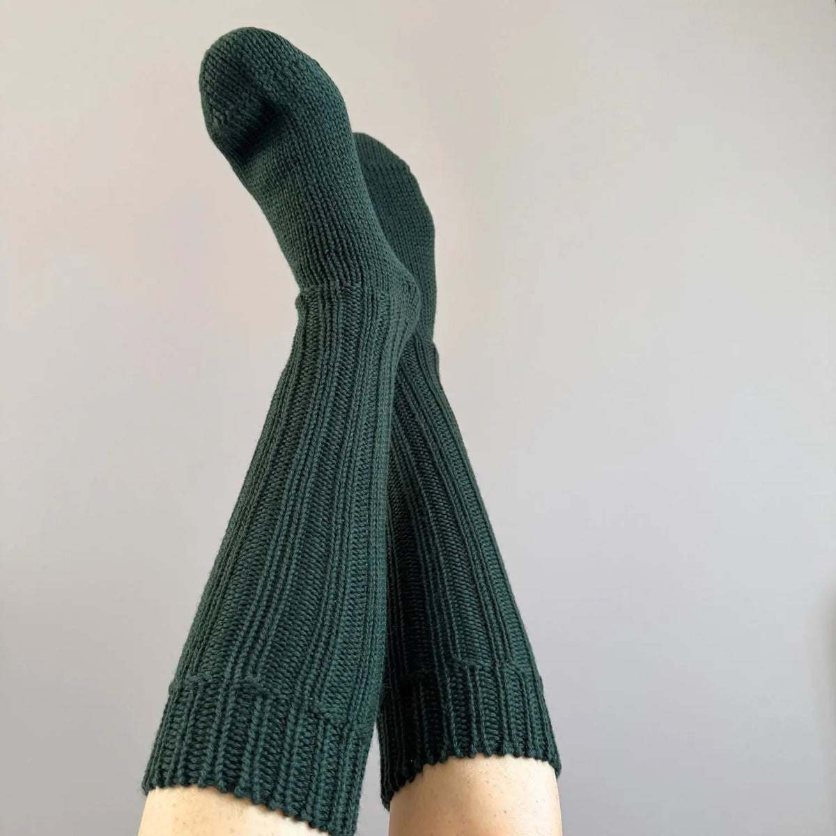 Chaussettes hautes épaisses en laine bio Hirsch Natur Adulte