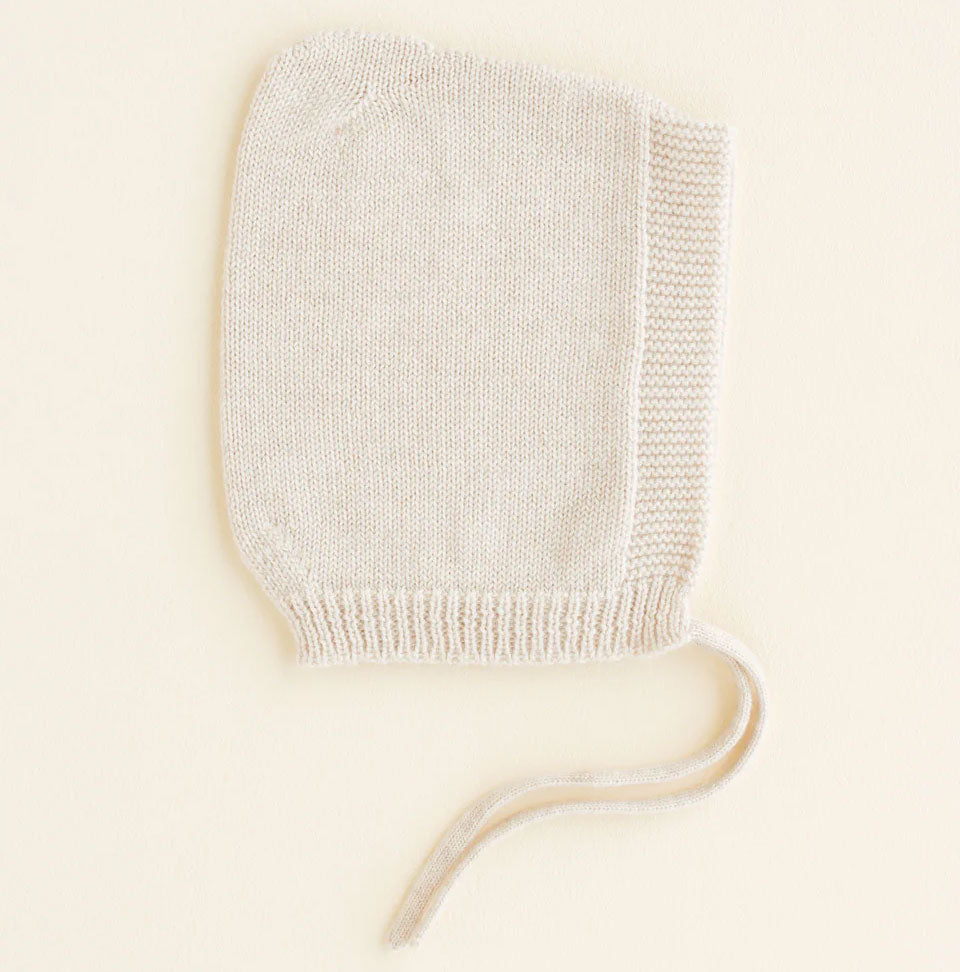 Bonnet en laine naissance HVID Crème