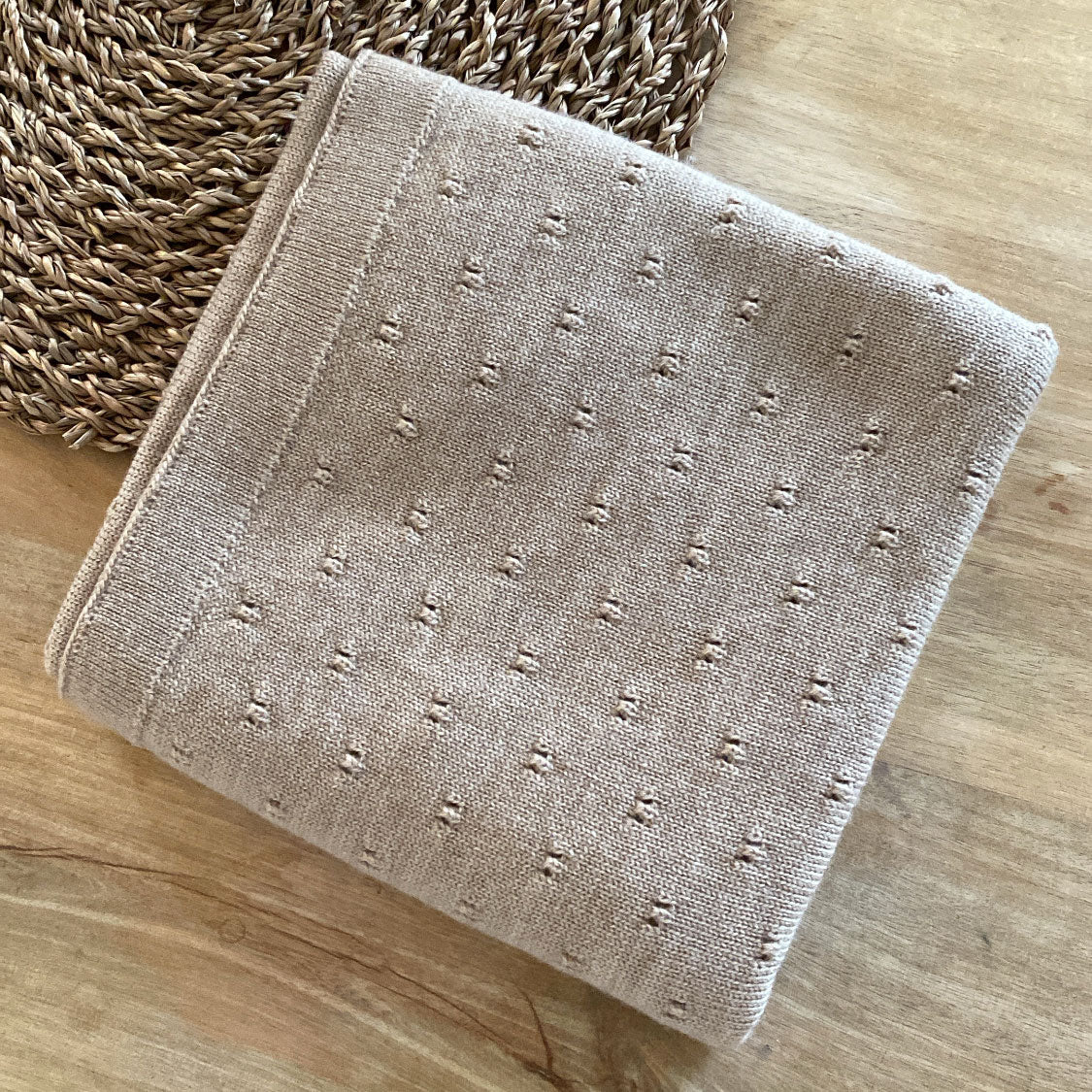 Couverture Bibi en laine mérinos extra-fine HVID – Sable