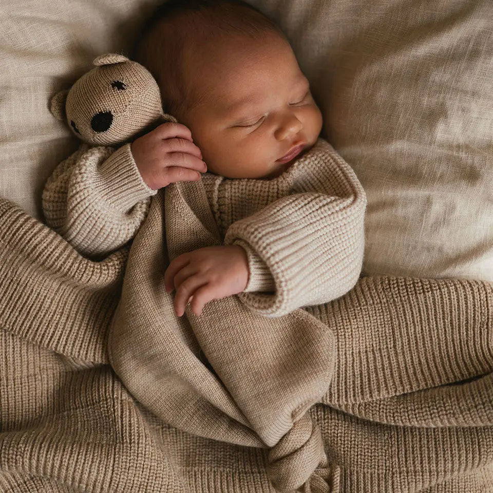 Teddy Tokki en pure laine mérinos HVID - Sable