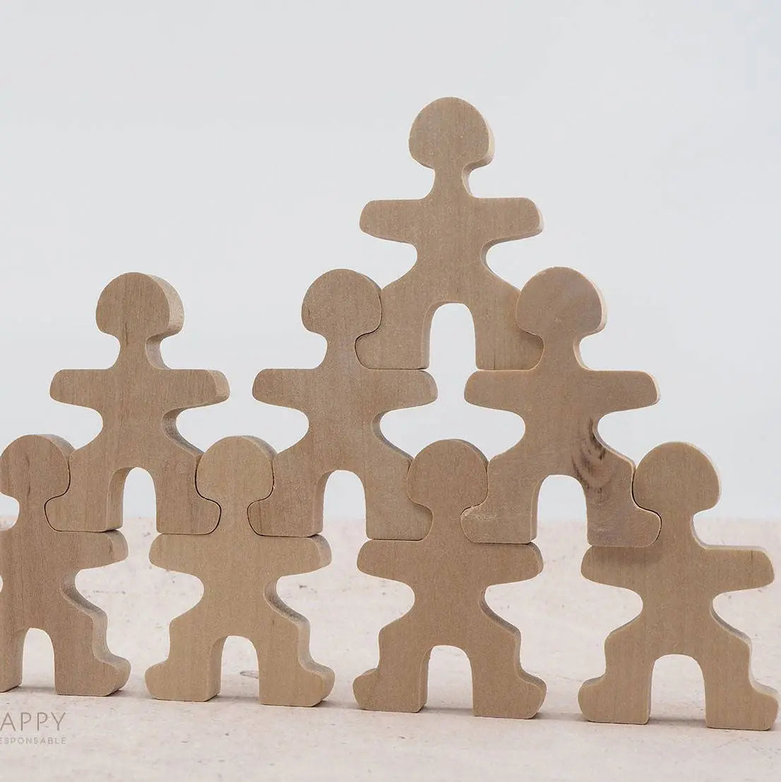 Jeu libre en bois Flockmen Half Flock - 16 pièces