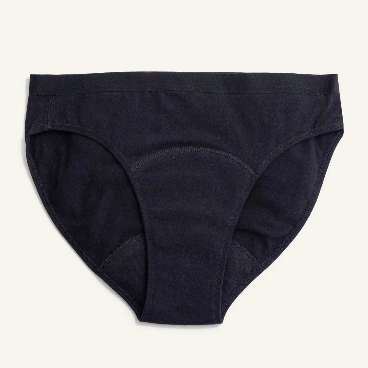 Culotte menstruelle ado Imse Bikini Noir – Flux moyen – Taille S