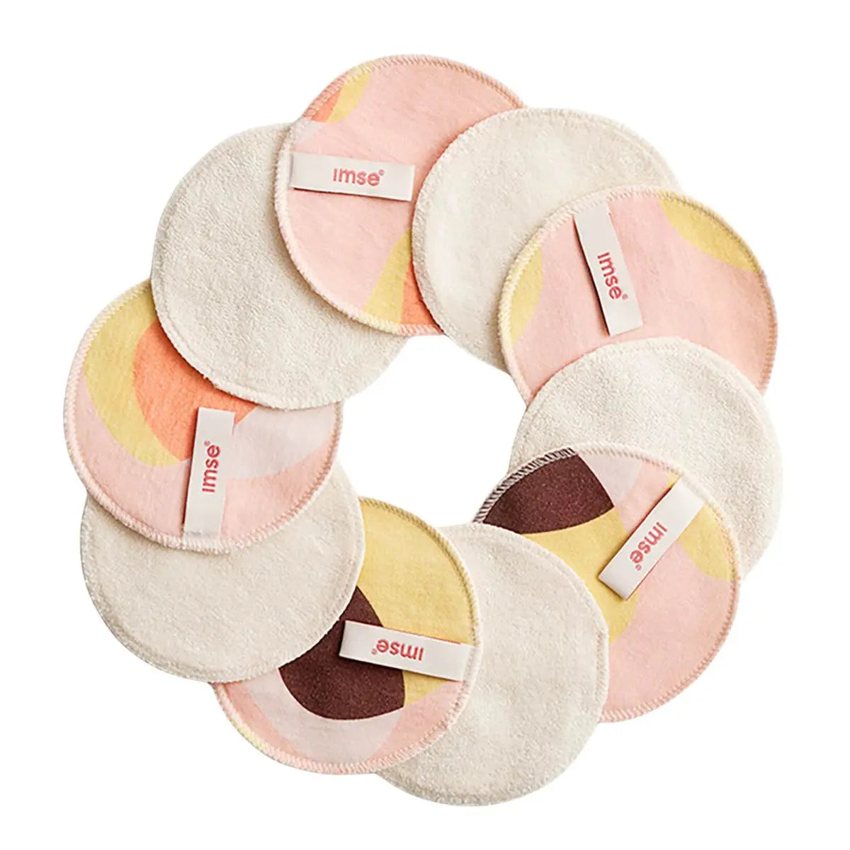 10 lingettes démaquillantes lavables Imse Vimse - rose Imse Vimse