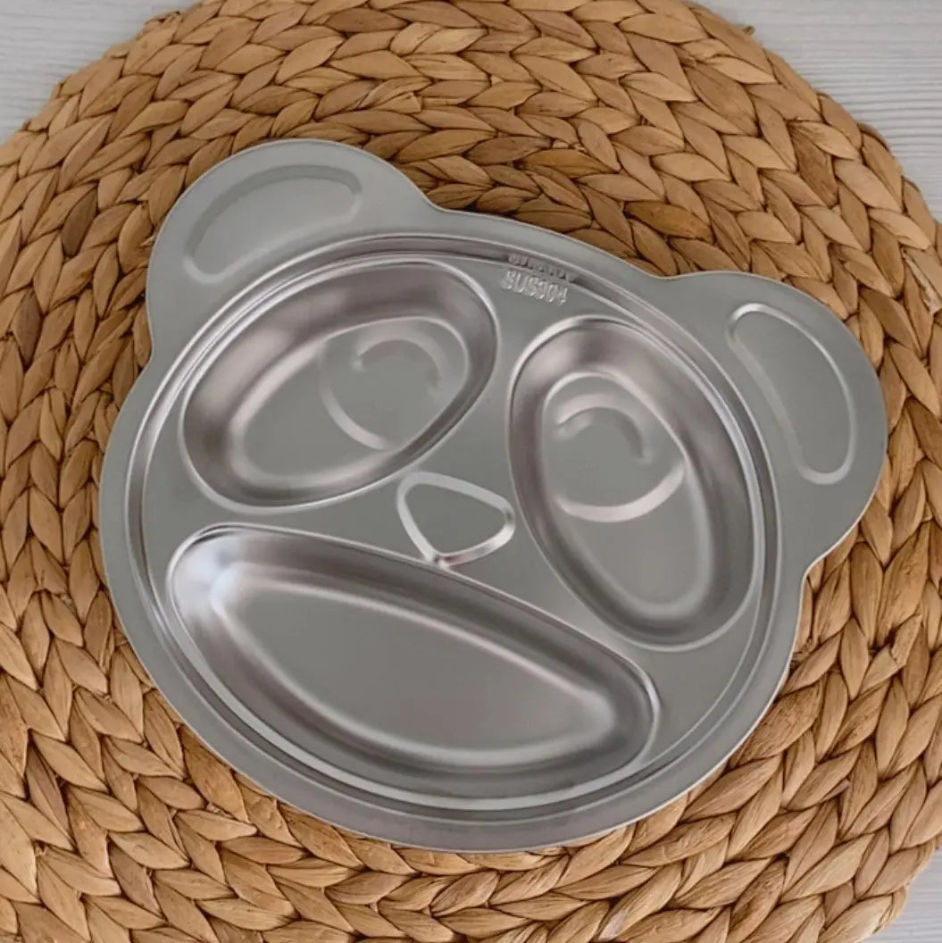 Plateau repas enfant inox compartimenté Joli Monde – Panda