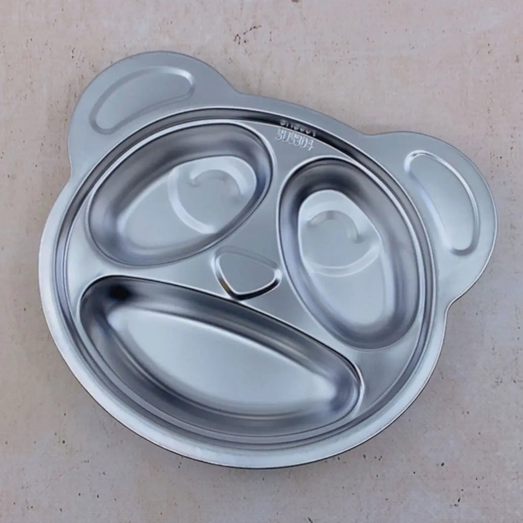 Plateau repas enfant inox compartimenté Joli Monde – Panda