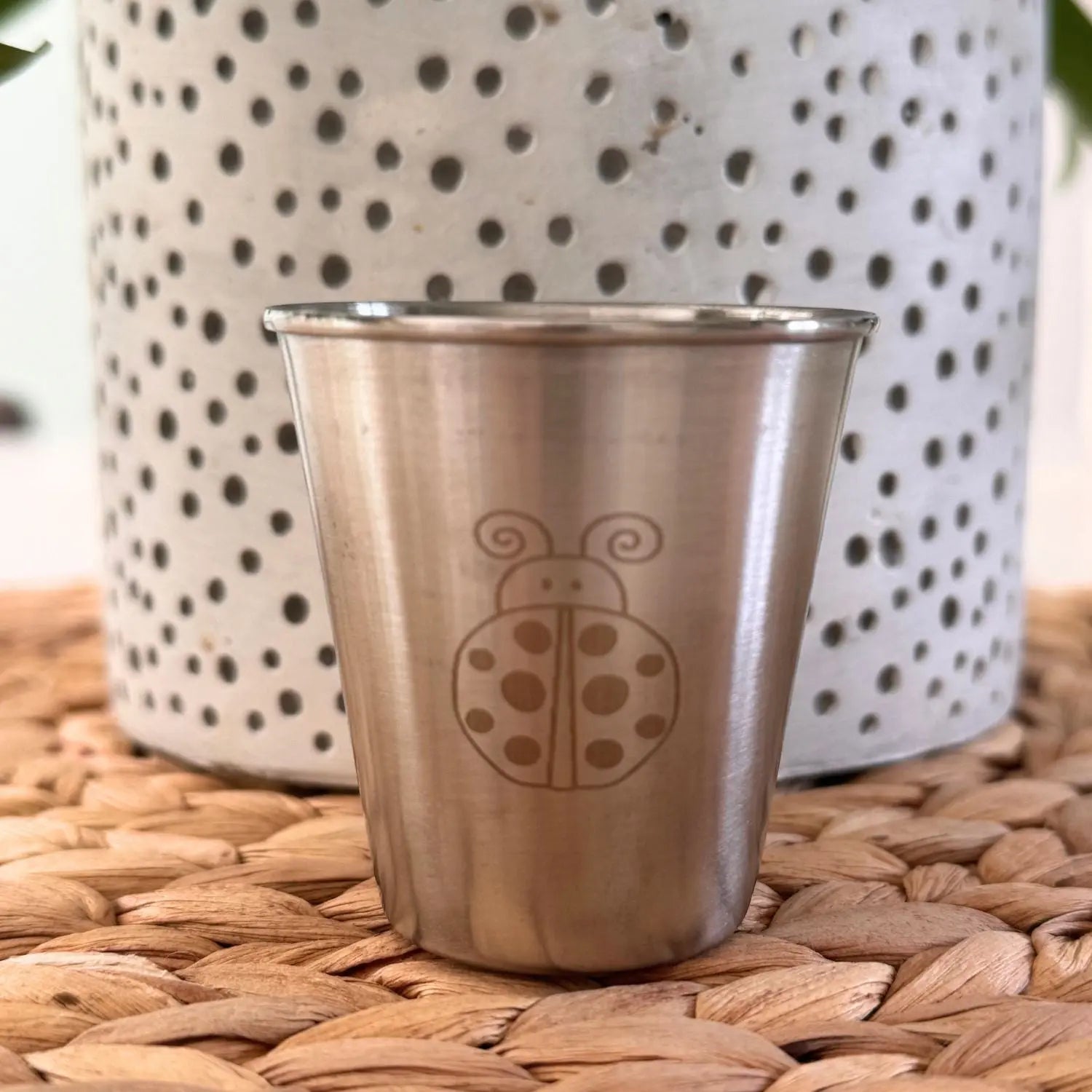 Mini timbale bébé & enfant inox Joli Monde - 75ml Coccinelle
