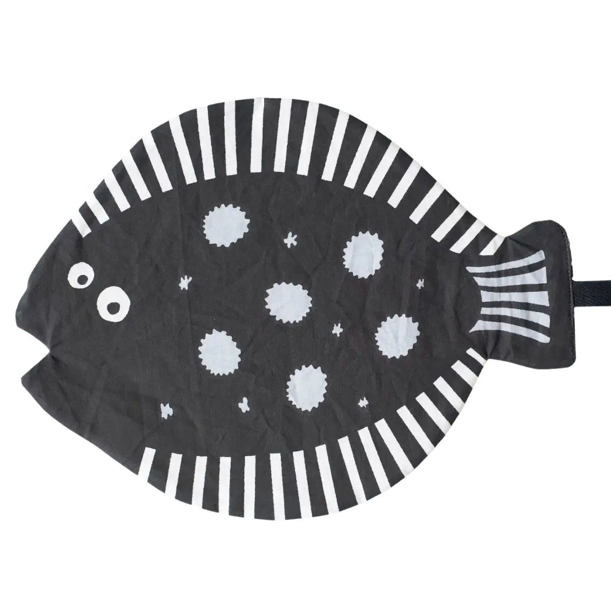 Jouet froissé en coton bio Wee Gallery Poisson
