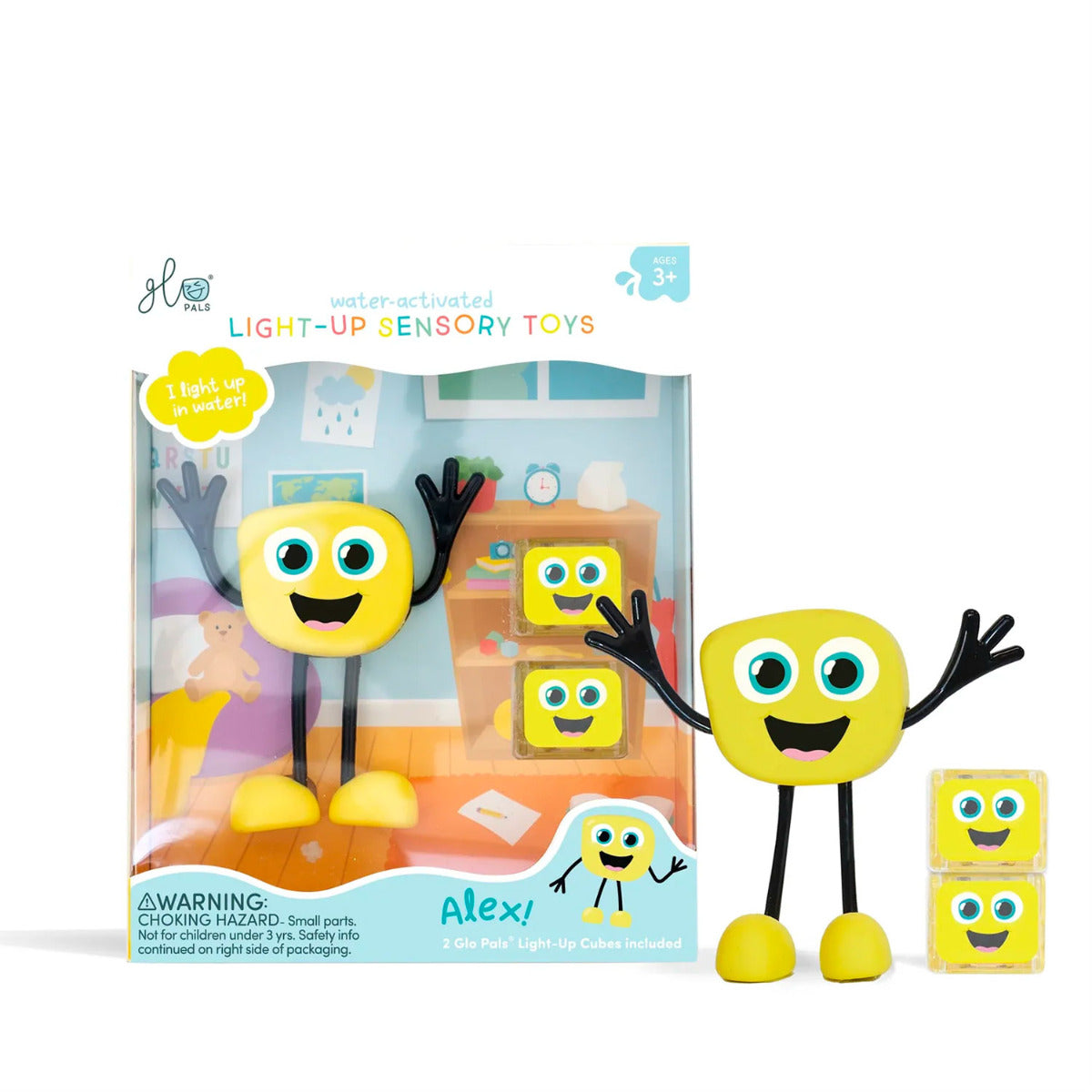 Jouets sensoriels lumineux pour le bain Glo Pals Alex