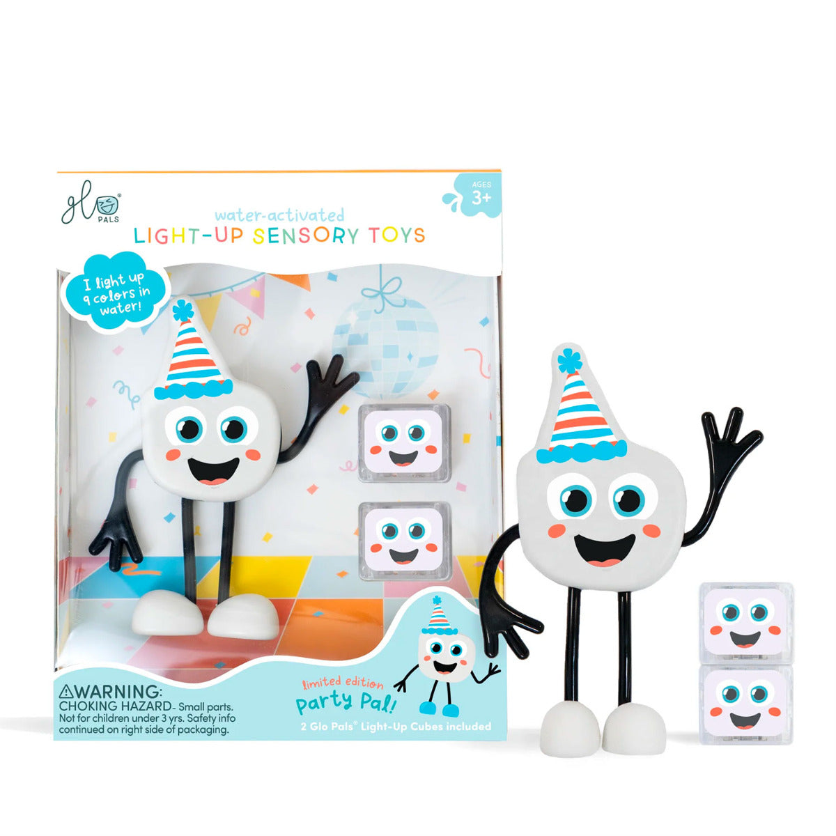 Jouets sensoriels lumineux pour le bain Glo Pals Party Pal