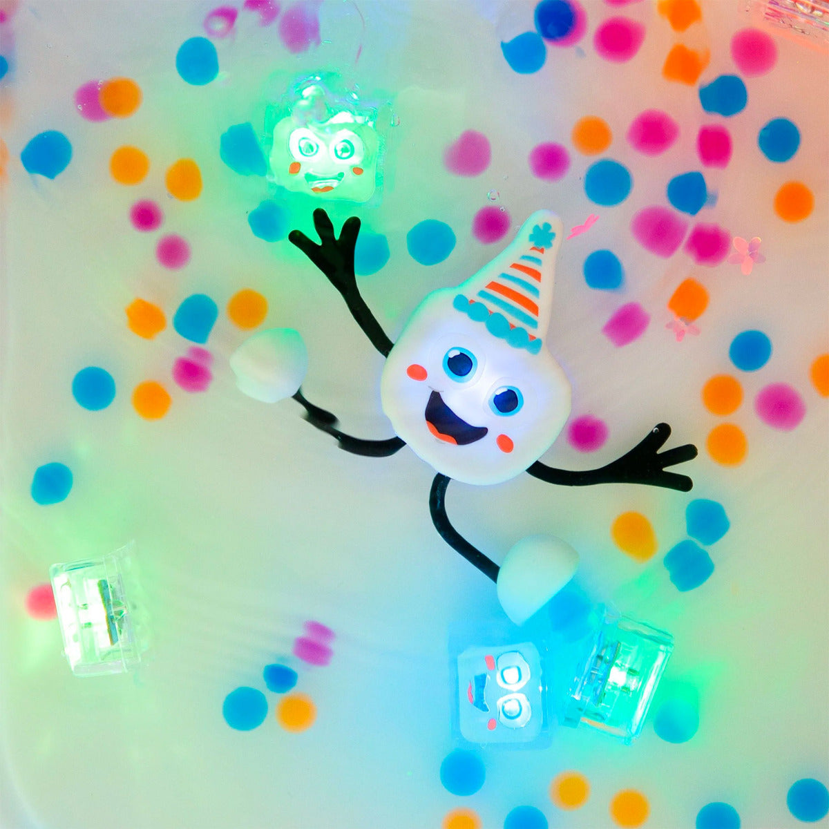 Jouets sensoriels lumineux pour le bain Glo Pals Party Pal