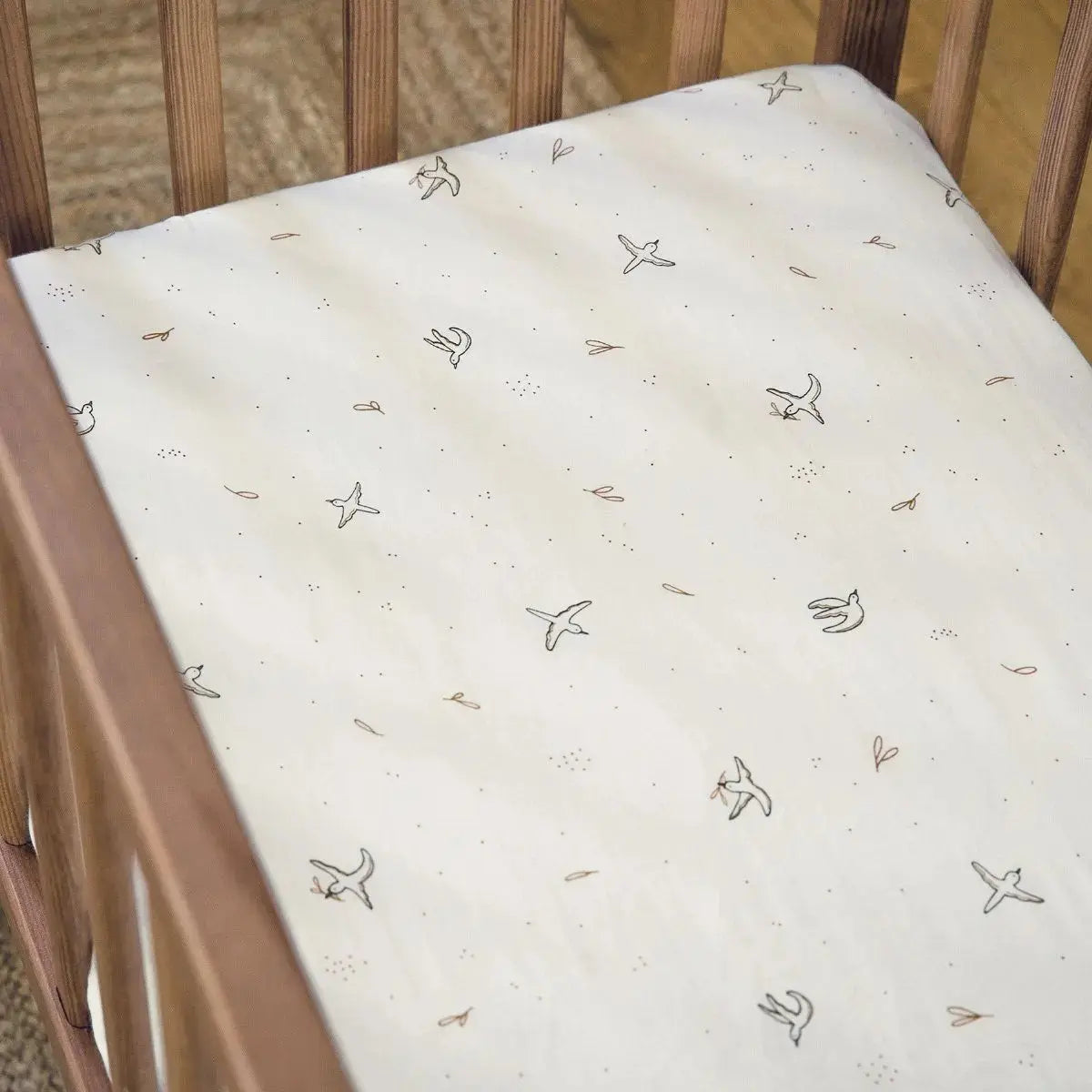 Drap-housse berceau en coton bio Kadolis - L’Envolée