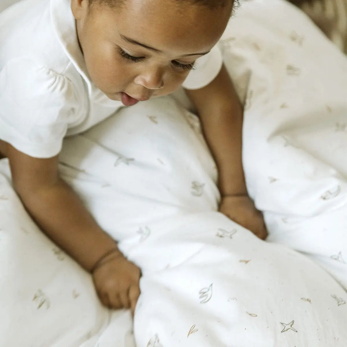 Drap-housse pour lit bébé en coton bio Kadolis - L’Envolée