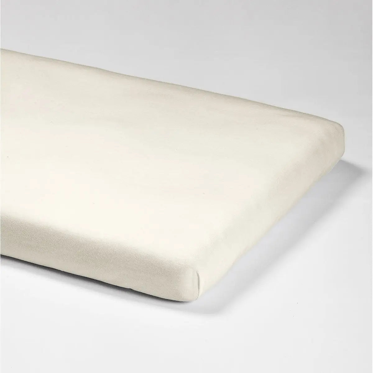 Drap housse en jersey de coton bio Kadolis pour lit bébé - Naturel