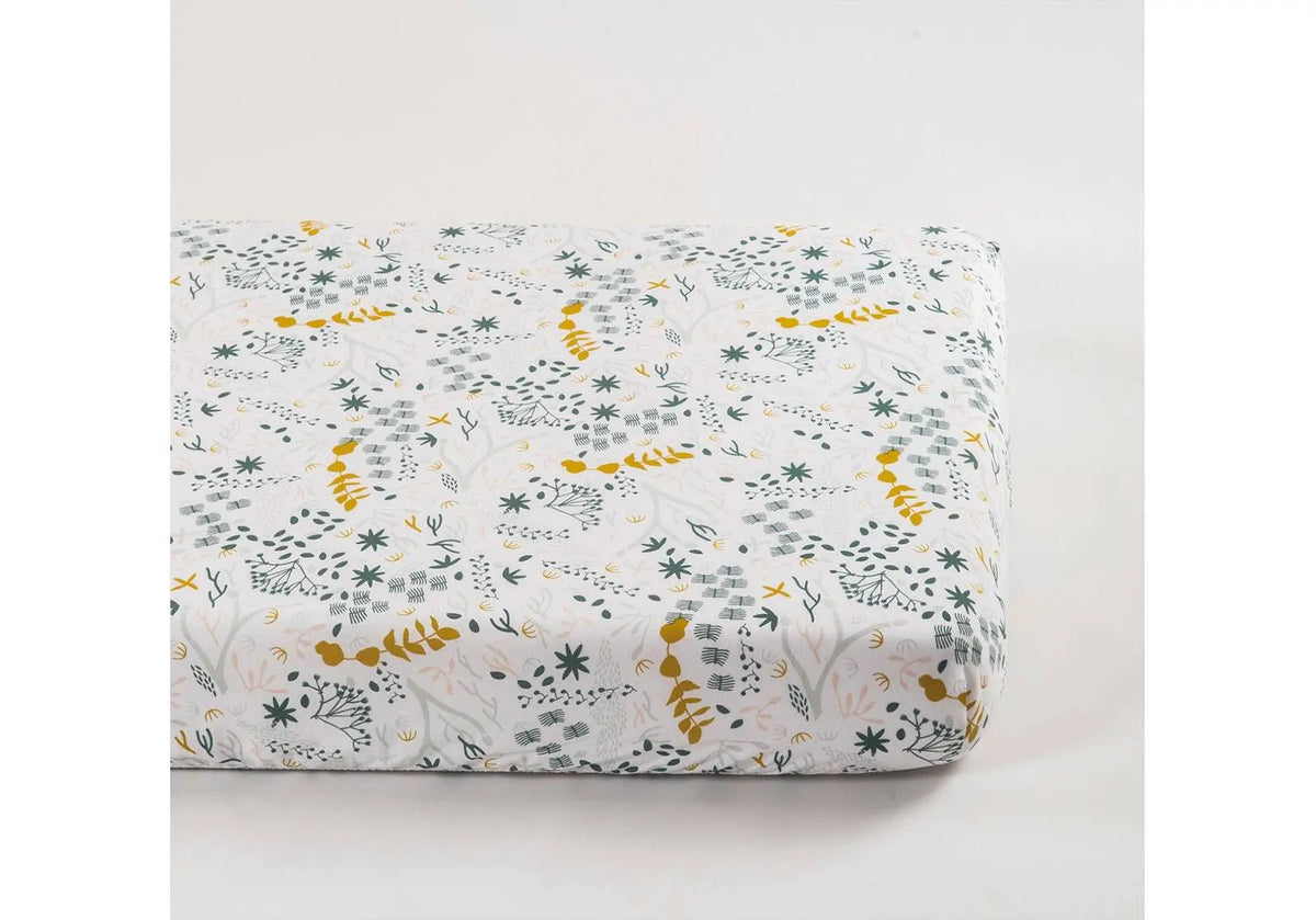 Drap housse coton bio Kadolis pour lit bébé - Yukari - Lilinappy