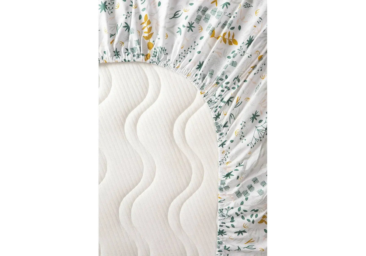 Drap housse coton bio Kadolis pour lit bébé - Yukari - Lilinappy