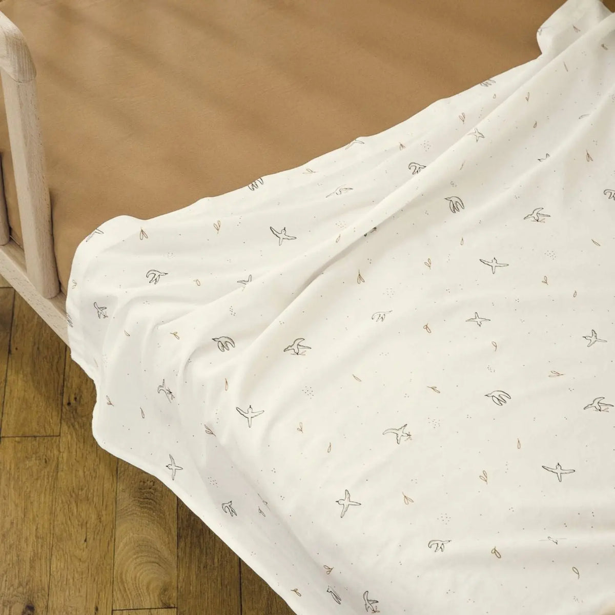 Drap plat en coton bio L'Envolée Kadolis – 120x180 cm