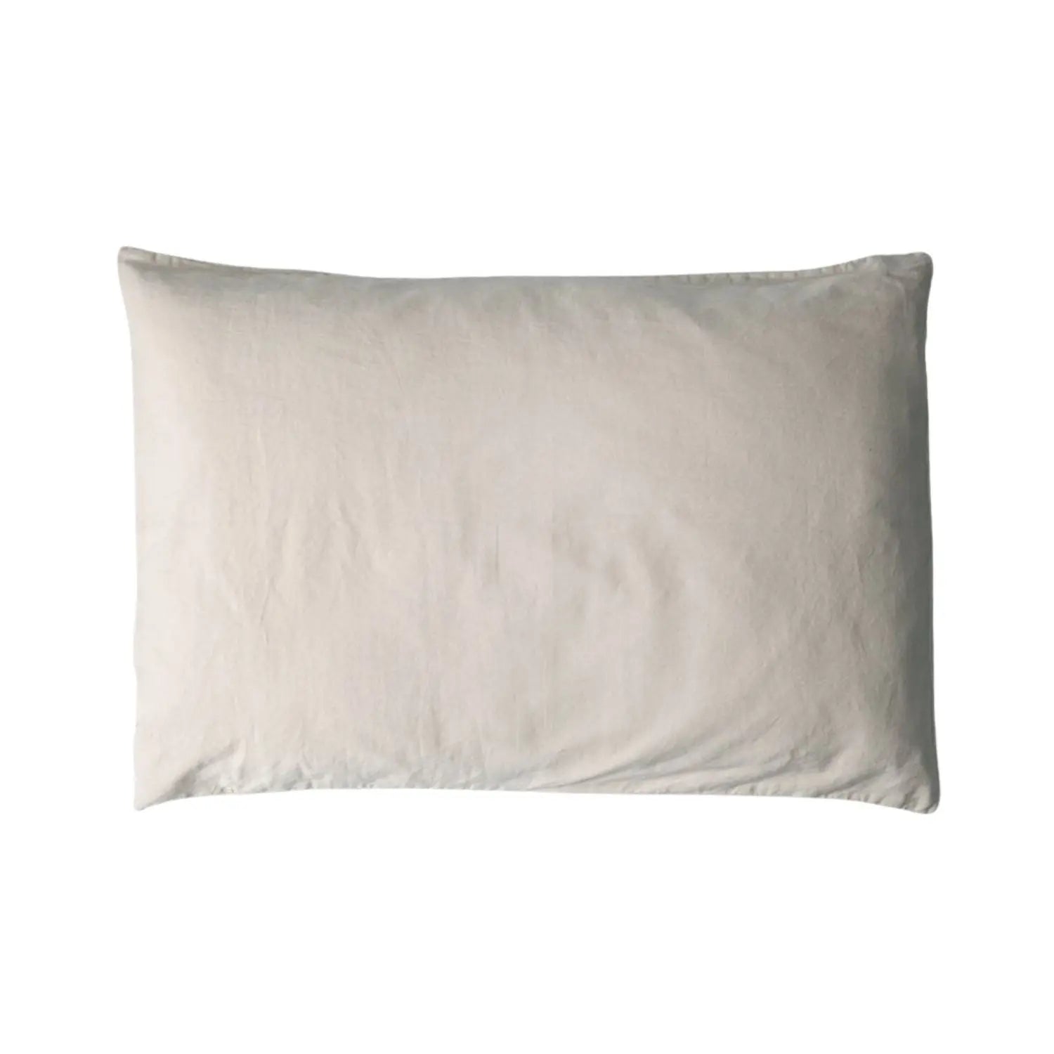 Taie d'oreiller Satin de Coton Bio lavé Kadolis - Lin