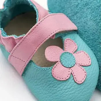 Sandales en cuir souple Liliputi Kalahari Turquoise