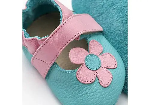 Sandales en cuir souple Liliputi Kalahari Turquoise