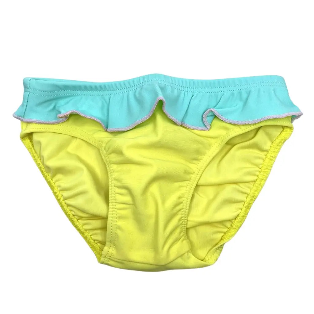 Maillot de bain anti-UV KI ET LA - Jaune/vert kietla