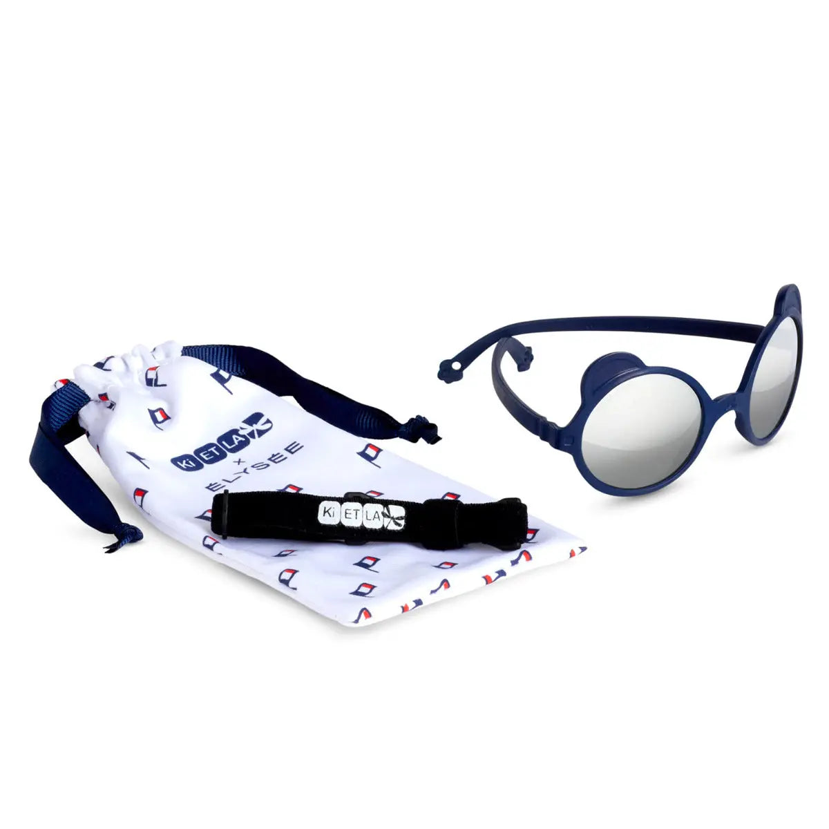 Lunettes de soleil Ourson KI ET LA - Bleu 0-12 mois - Lilinappy