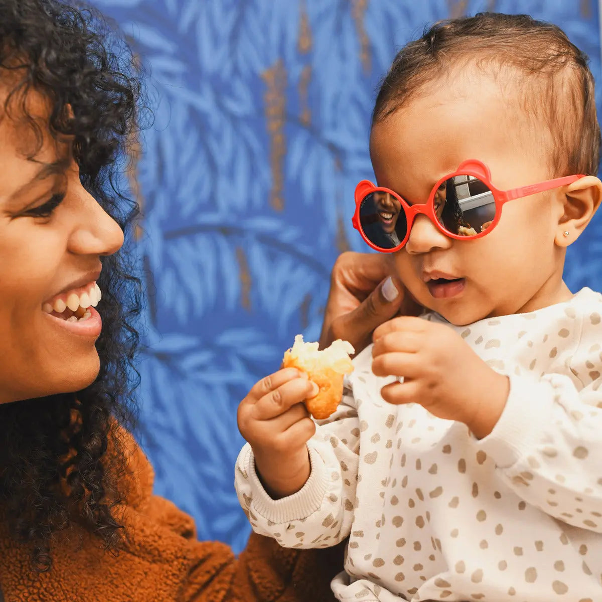 Lunettes de soleil Ourson KI ET LA - Rouge 0-12 mois - Lilinappy