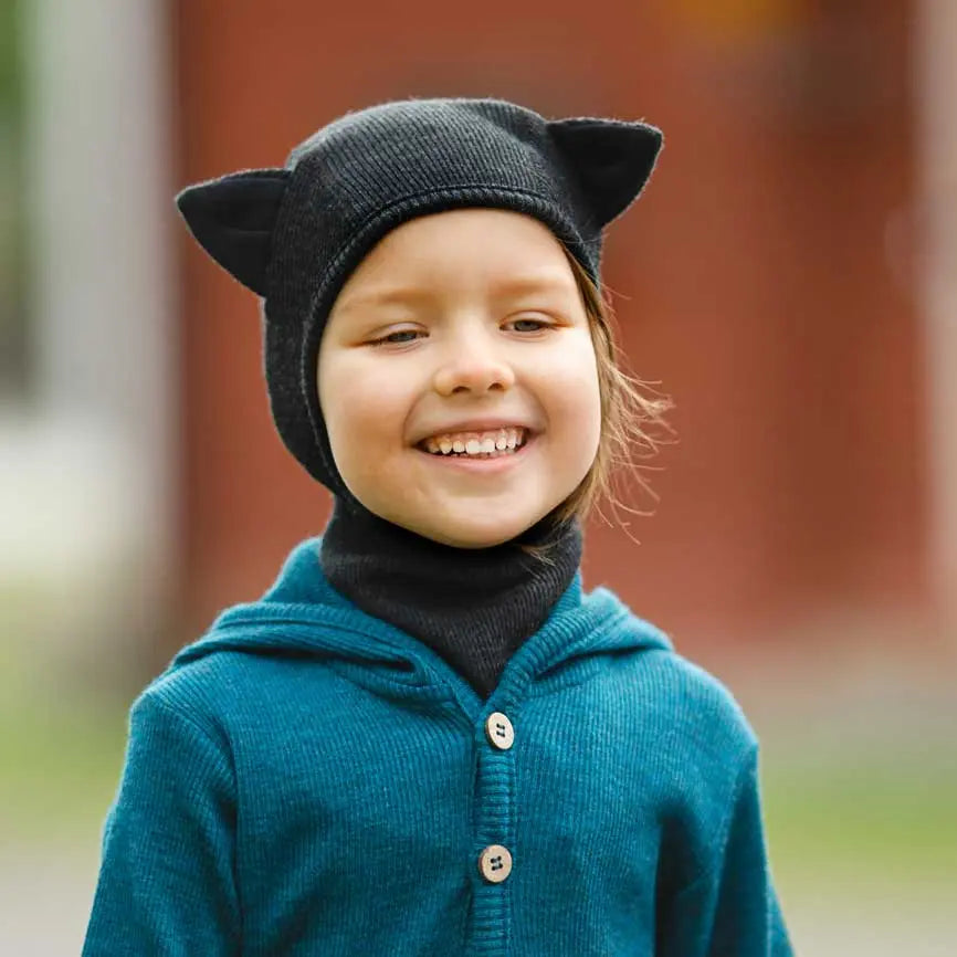 Cagoule en laine mérinos Kitty Manymonths