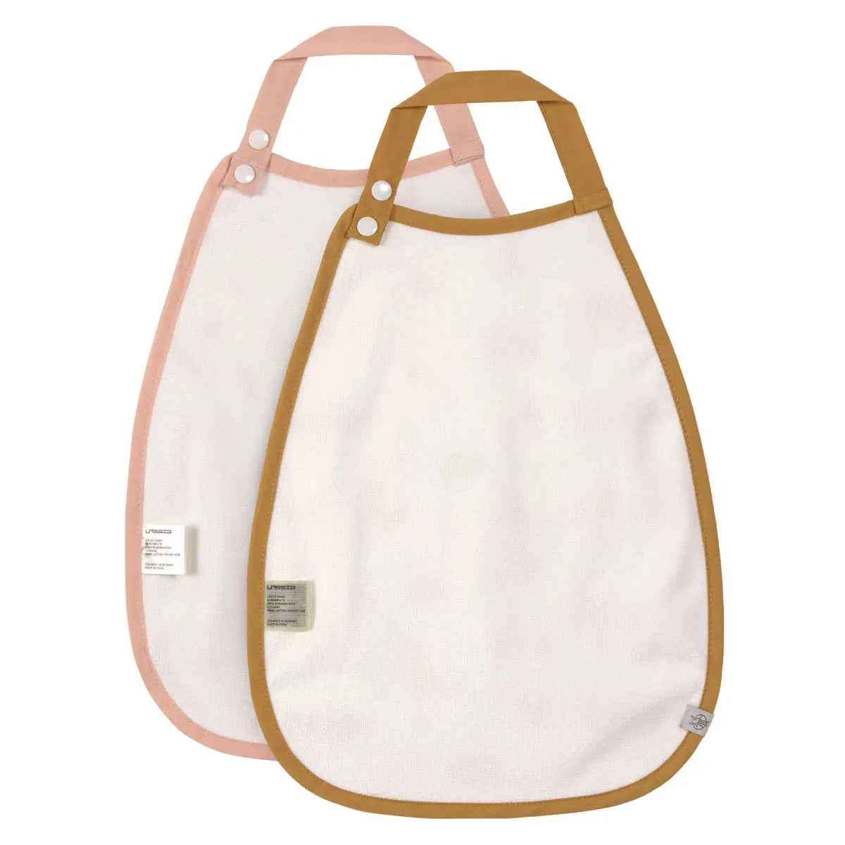 2 grands bavoirs XL Lassig - Little Mateys orange - Lilinappy