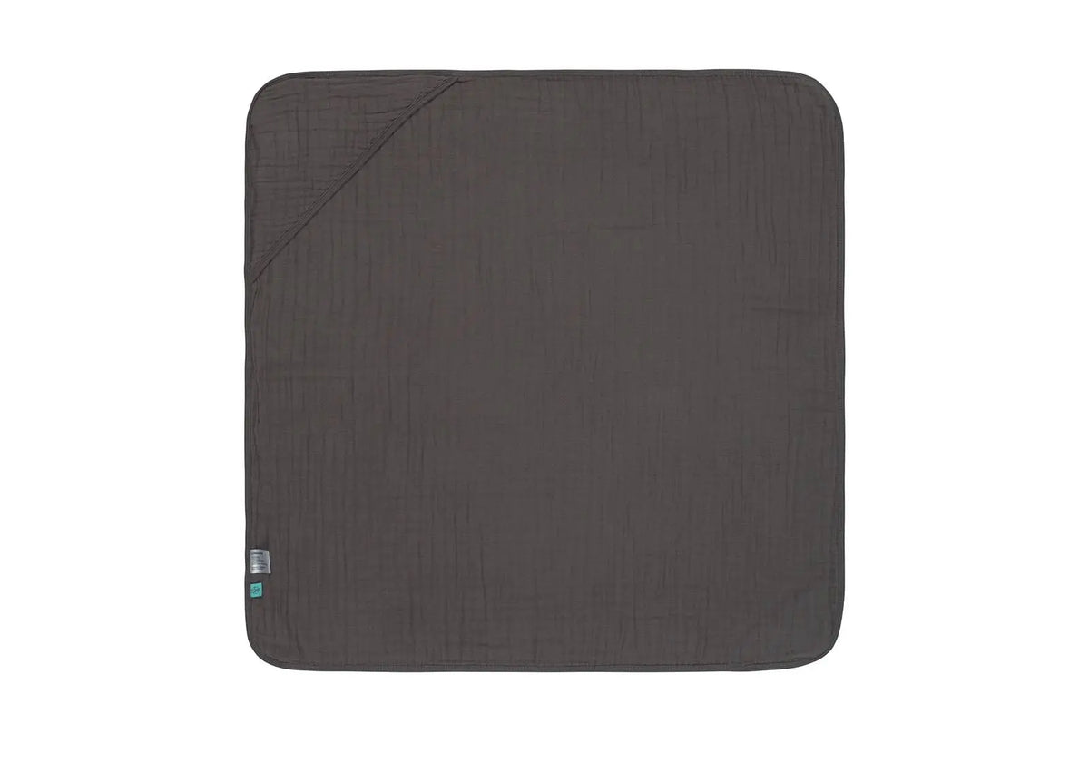 Cape de bain en mousseline de coton Lässig - Anthracite