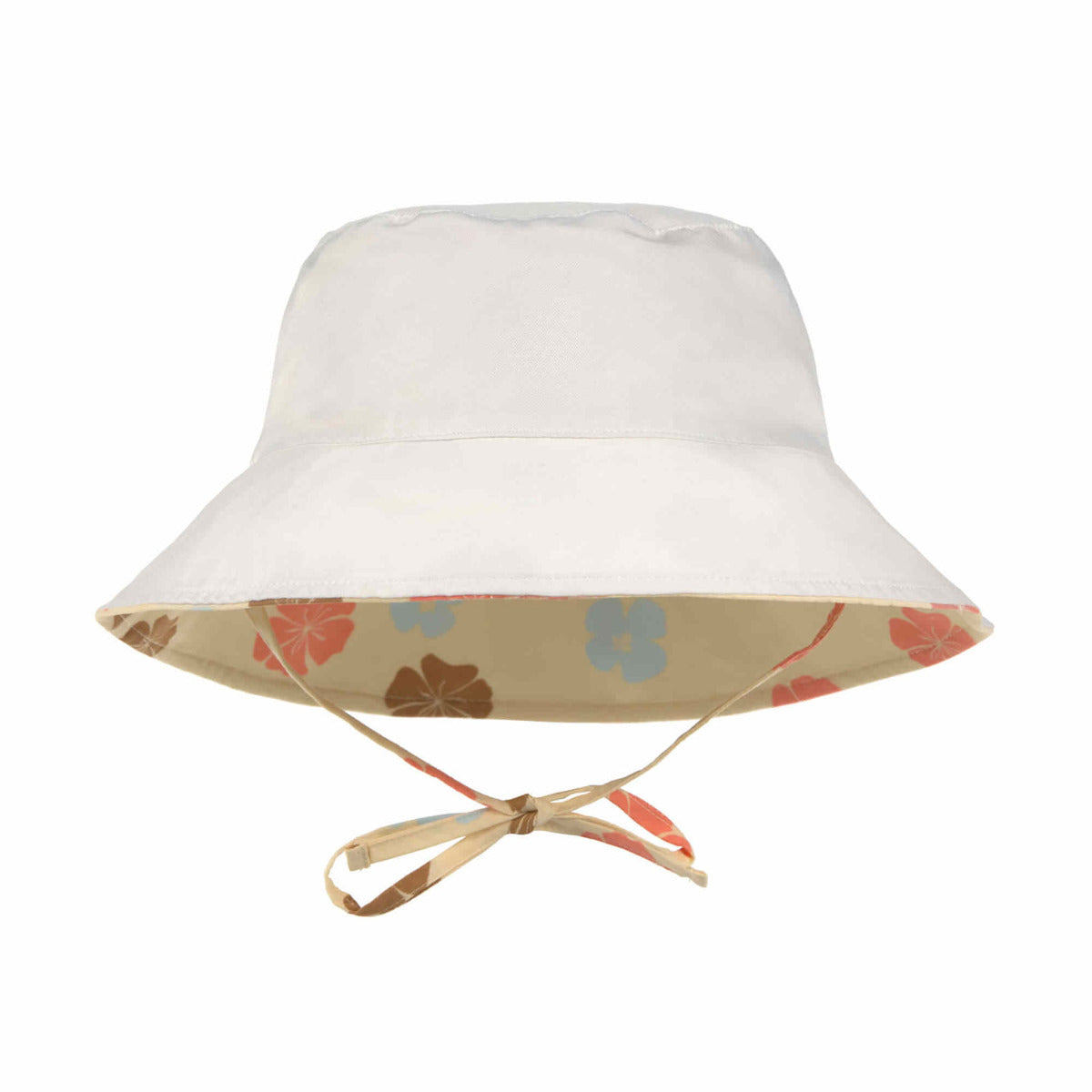 Chapeau anti-UV réversible Lässig - Fleurs vanille - Lilinappy
