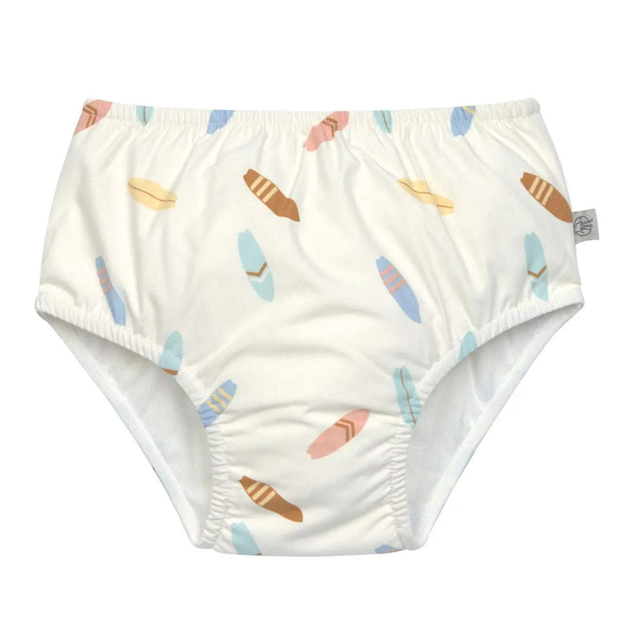 Découvrez le maillot de bain couche réutilisable Lässig, modèle Planches de surf. Confortable, écologique et idéal pour les baignades de votre bébé.