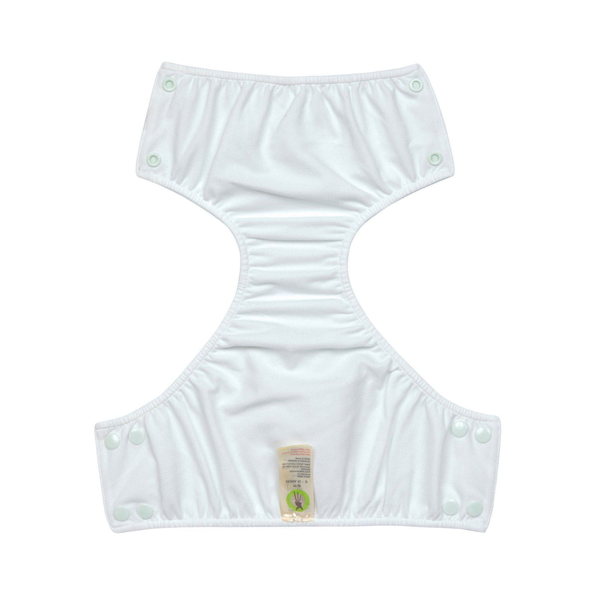 Couche de bain bébé avec boutons-pression Lässig - Vert écume - Lilinappy