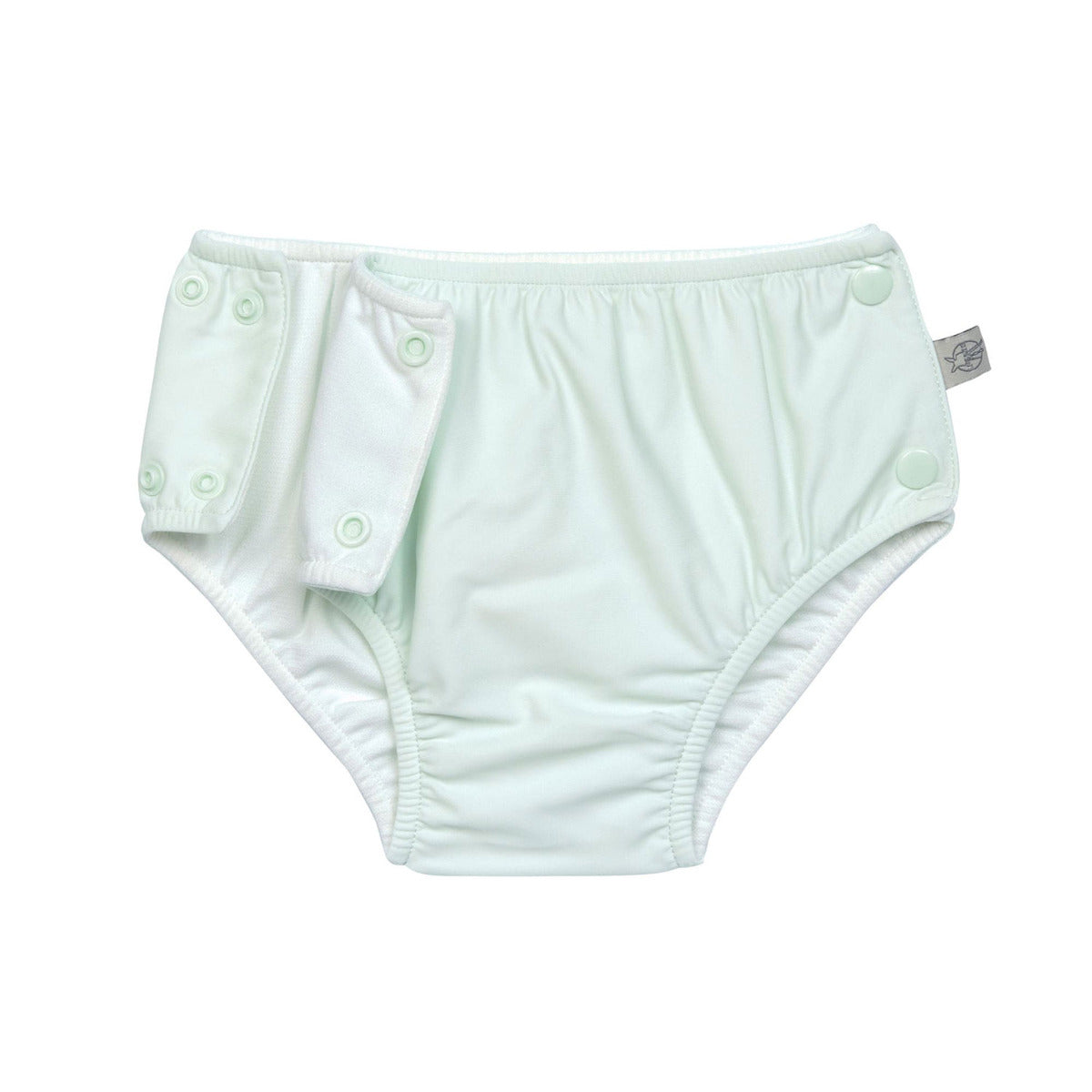 Couche de bain bébé avec boutons-pression Lässig - Vert écume - Lilinappy