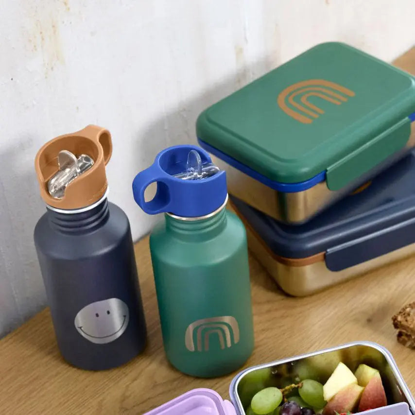 Gourde en inox 500ml Lässig - Little Gang vert - Lilinappy