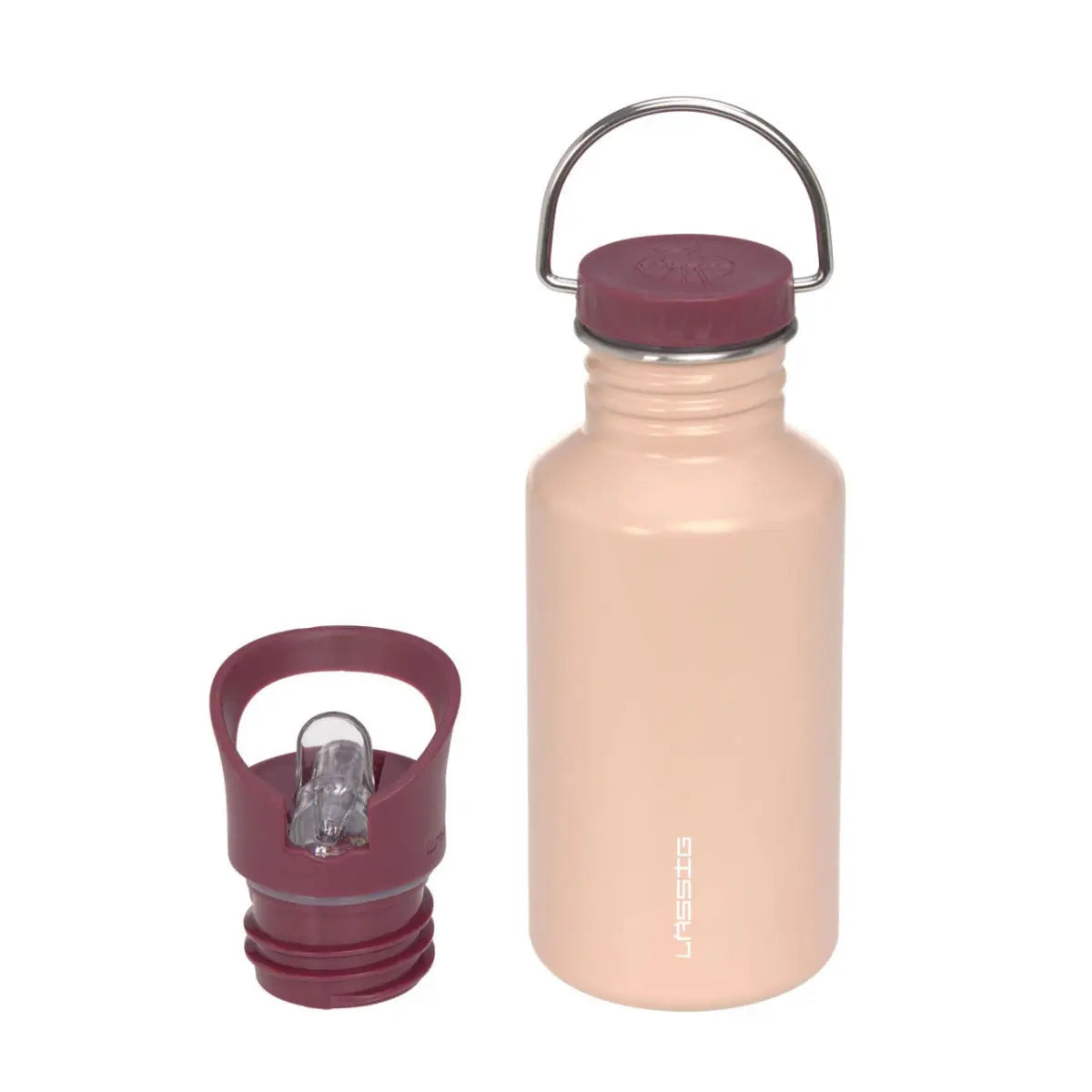 gourde inox pour kids lassig rose