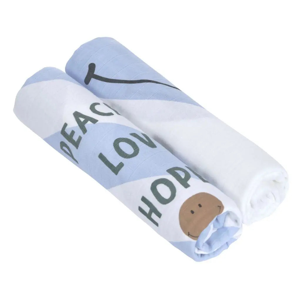 Lot de 2 langes d'emmaillotage Lässig - Happy Rascals - Lilinappy