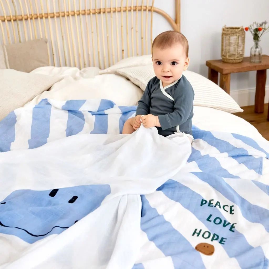 Lot de 2 langes d'emmaillotage Lässig Happy Rascals